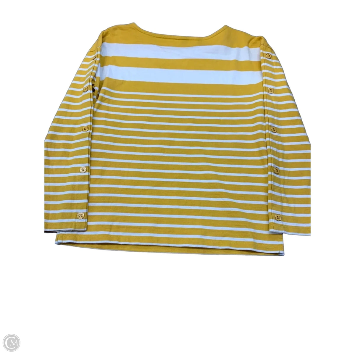 Top Long Sleeve By Talbots In Striped Pattern, Size: S