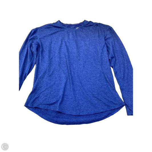 Athletic Top Long Sleeve Crewneck By Avia In Blue, Size: L