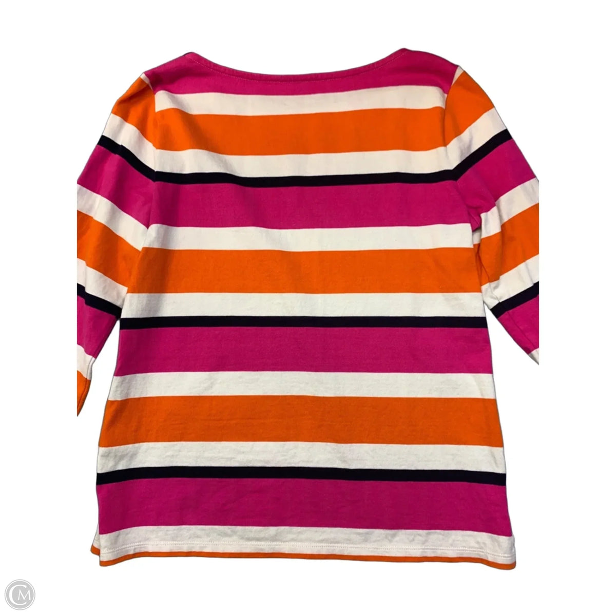 Top Long Sleeve By Talbots In Striped Pattern, Size: S