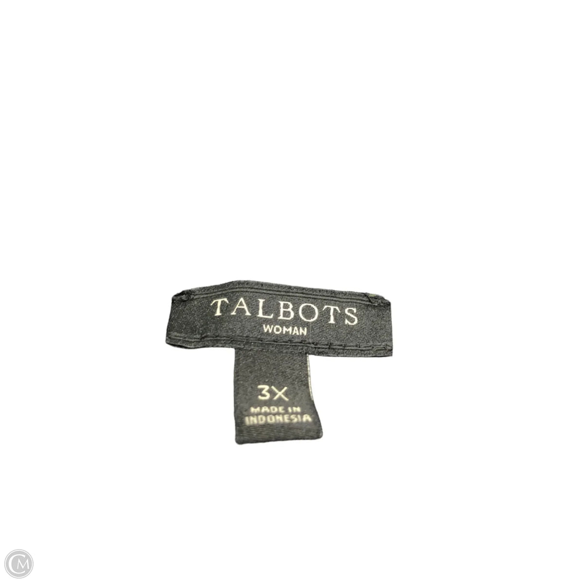 Top 3/4 Sleeve Basic By Talbots In Black, Size: 3x
