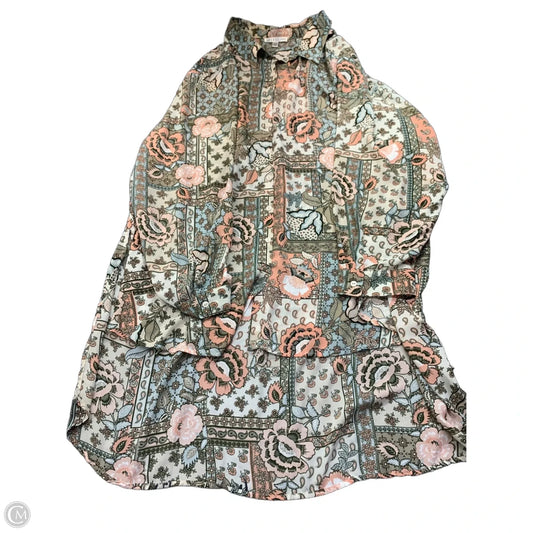 Blouse Long Sleeve By Spense In Multi-colored, Size: 3x
