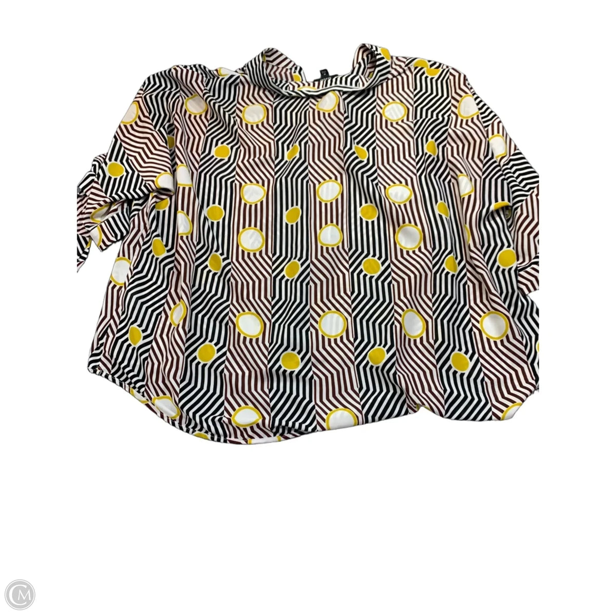 Top Short Sleeve By Alfani In Striped Pattern, Size: 4x