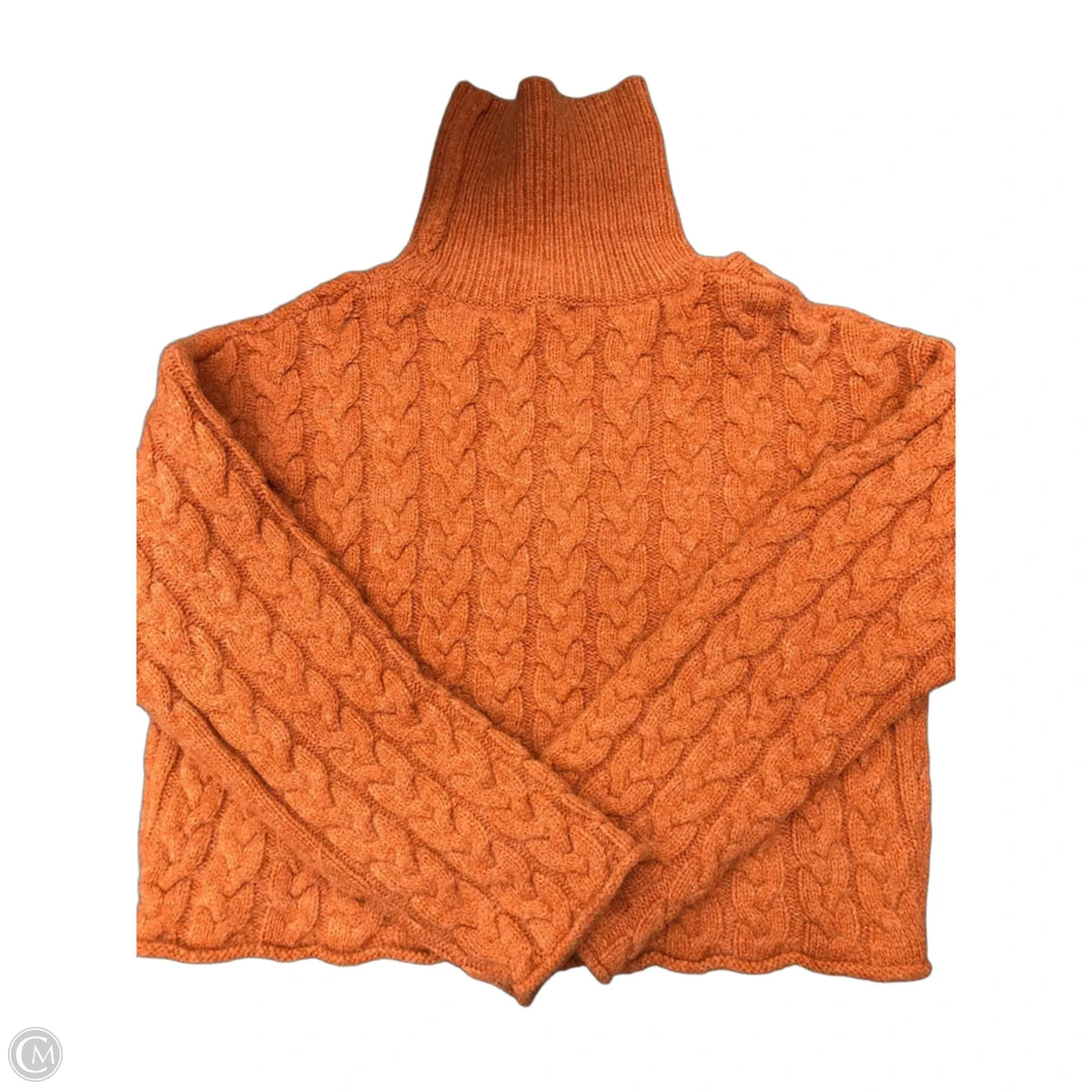 Sweater By Clothes Mentor In Orange, Size: L