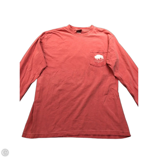 Top Long Sleeve By Comfort Colors In Red, Size: M