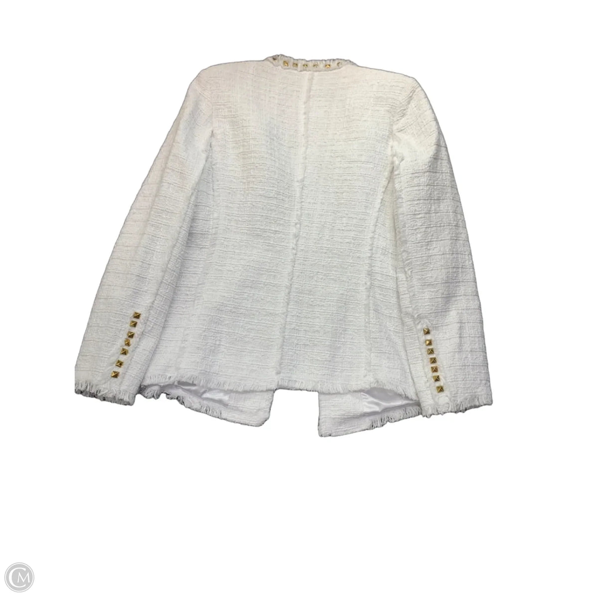 Blazer By Clothes Mentor In White, Size: 12