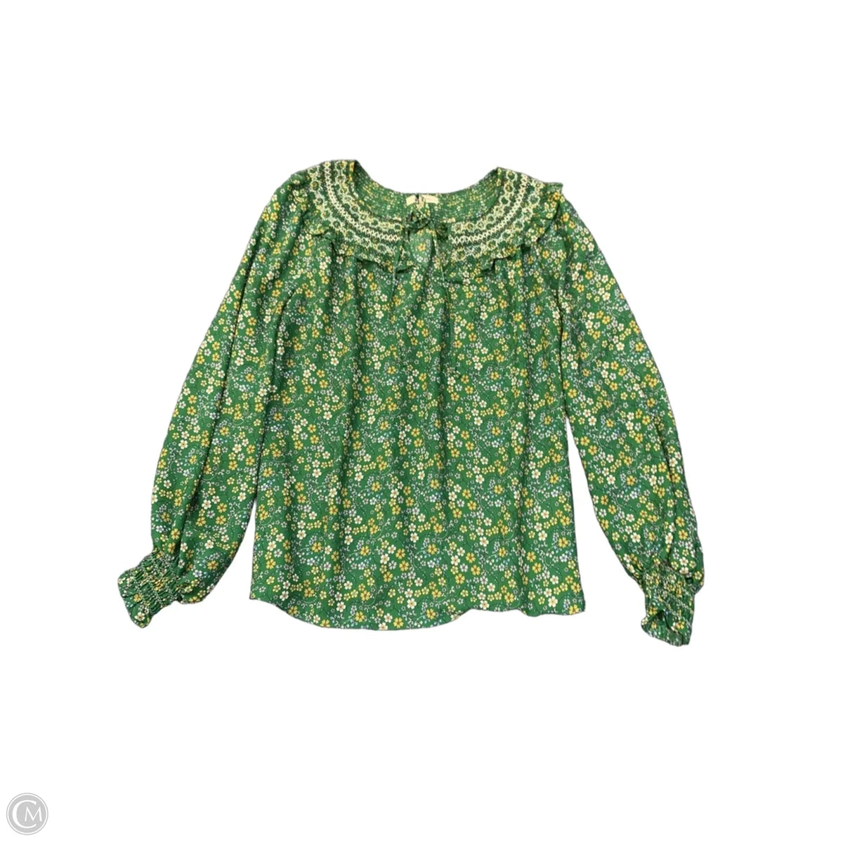Top Long Sleeve By Max Studio In Green, Size: S