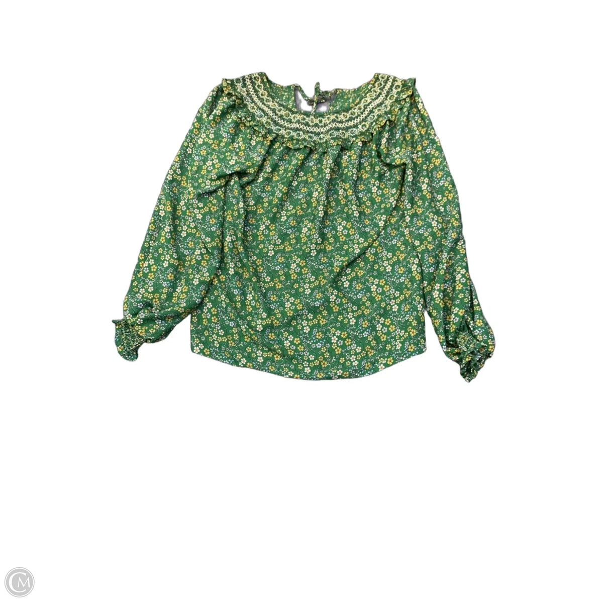 Top Long Sleeve By Max Studio In Green, Size: S