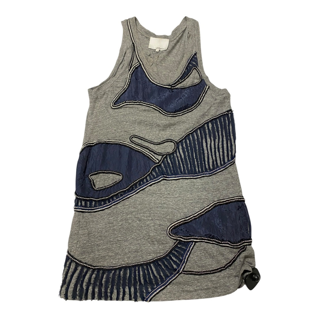 Tunic Luxury Designer By 3.1 Phillip Lim In Blue & Grey, Size:S