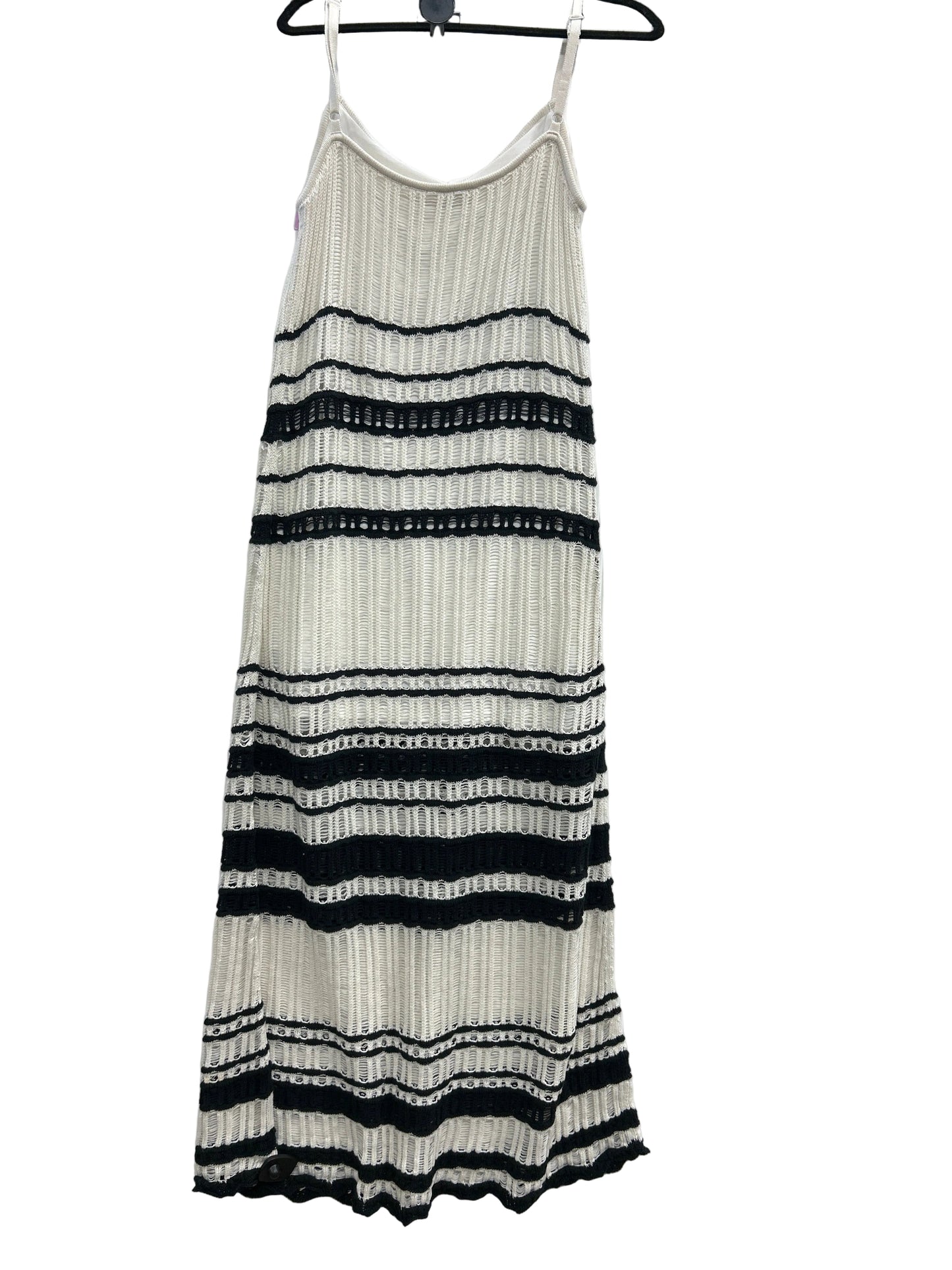 Dress Casual Maxi By Abercrombie And Fitch In Black & Cream, Size:Xl