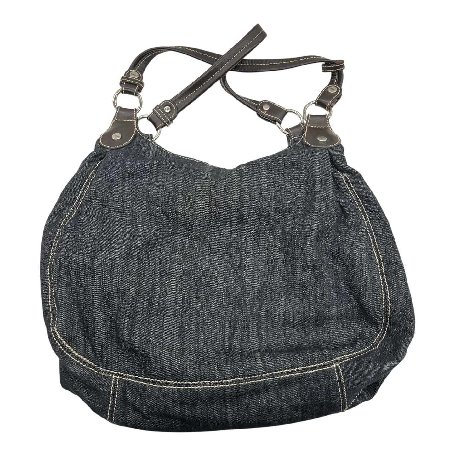 Handbag By Thirty One In Blue Denim, Size:Medium