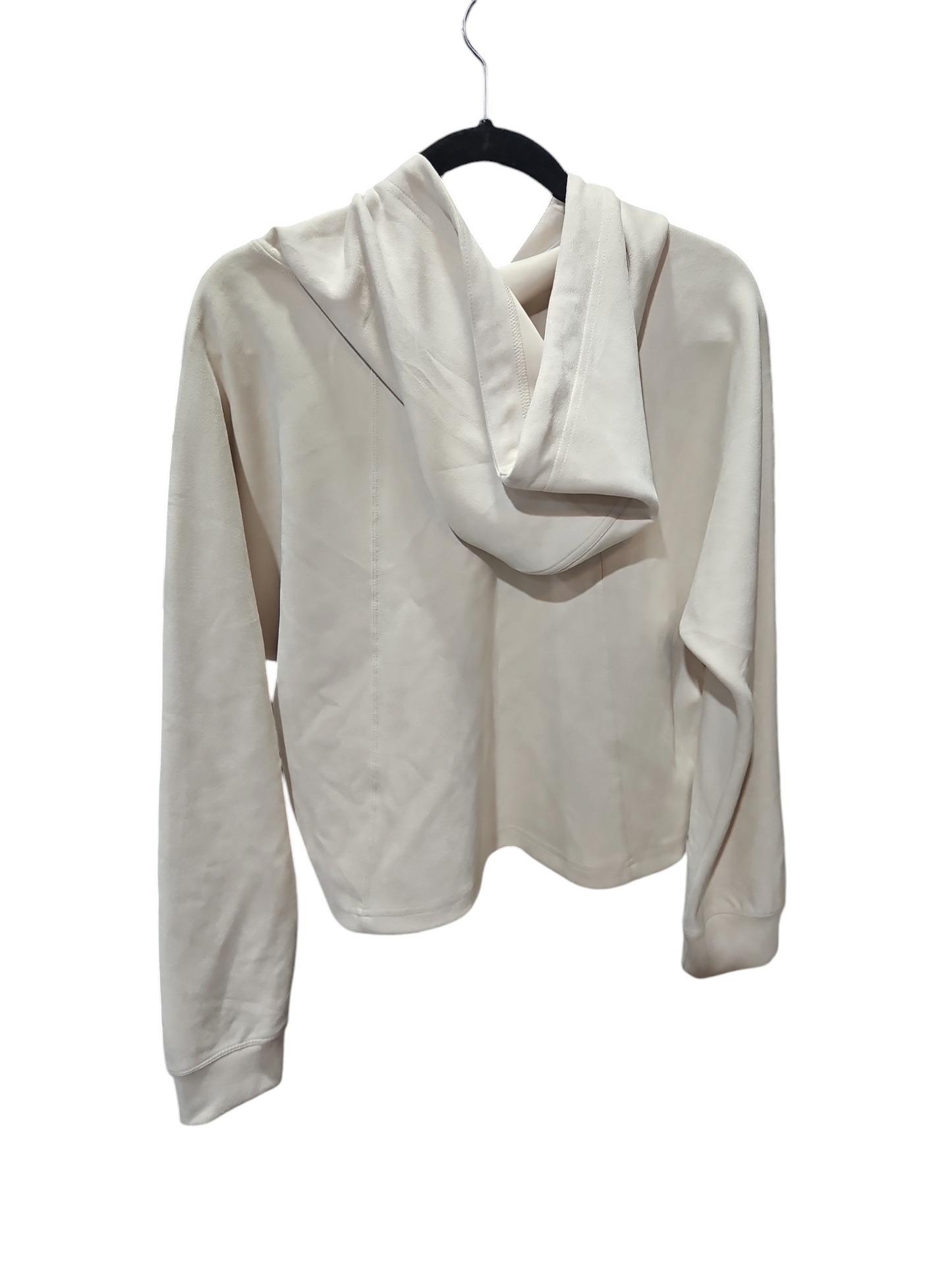 Sweatshirt Hoodie By Tahari By Arthur Levine In Cream, Size: M