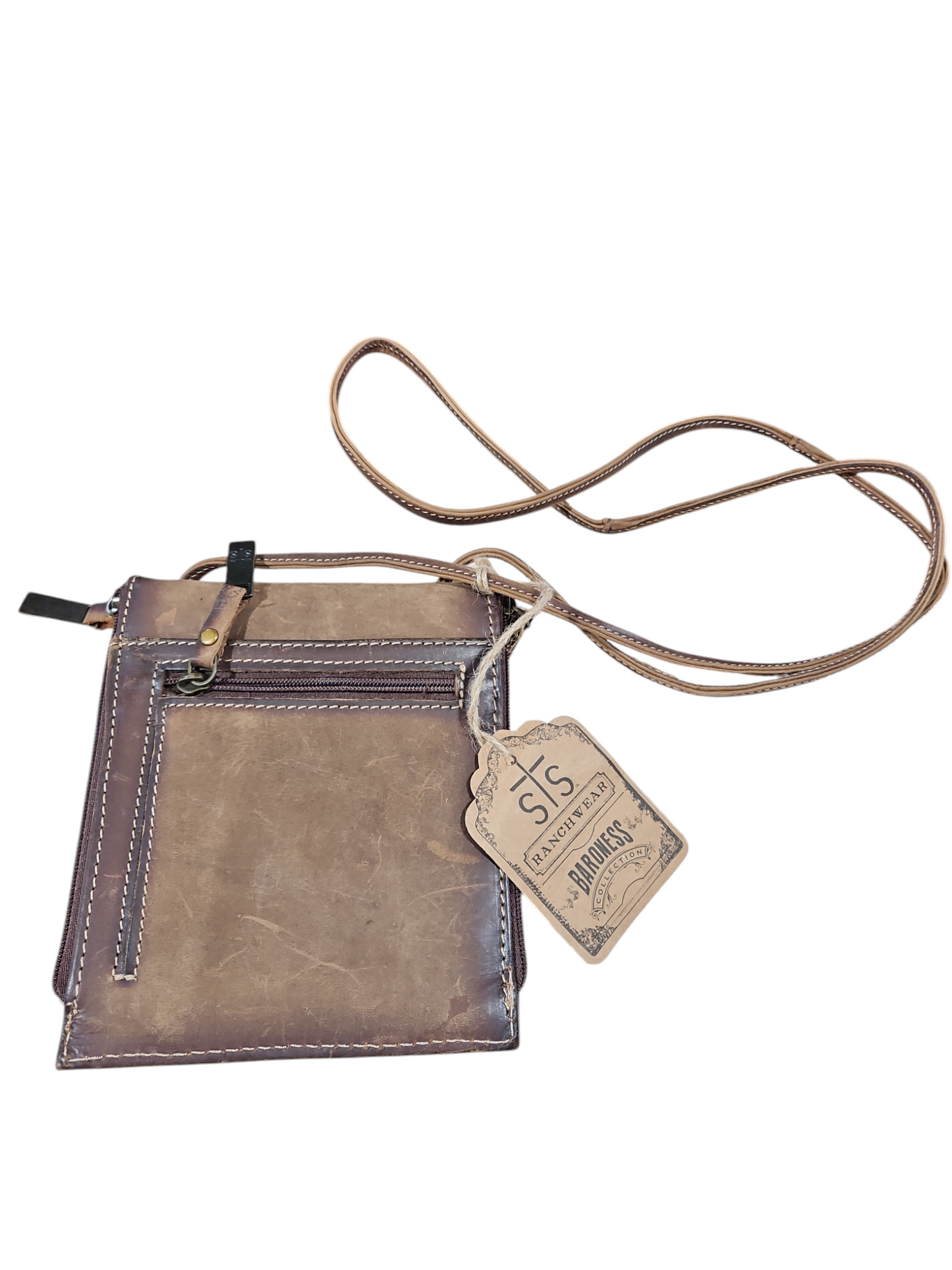 Crossbody Leather By Clothes Mentor, Size: Small