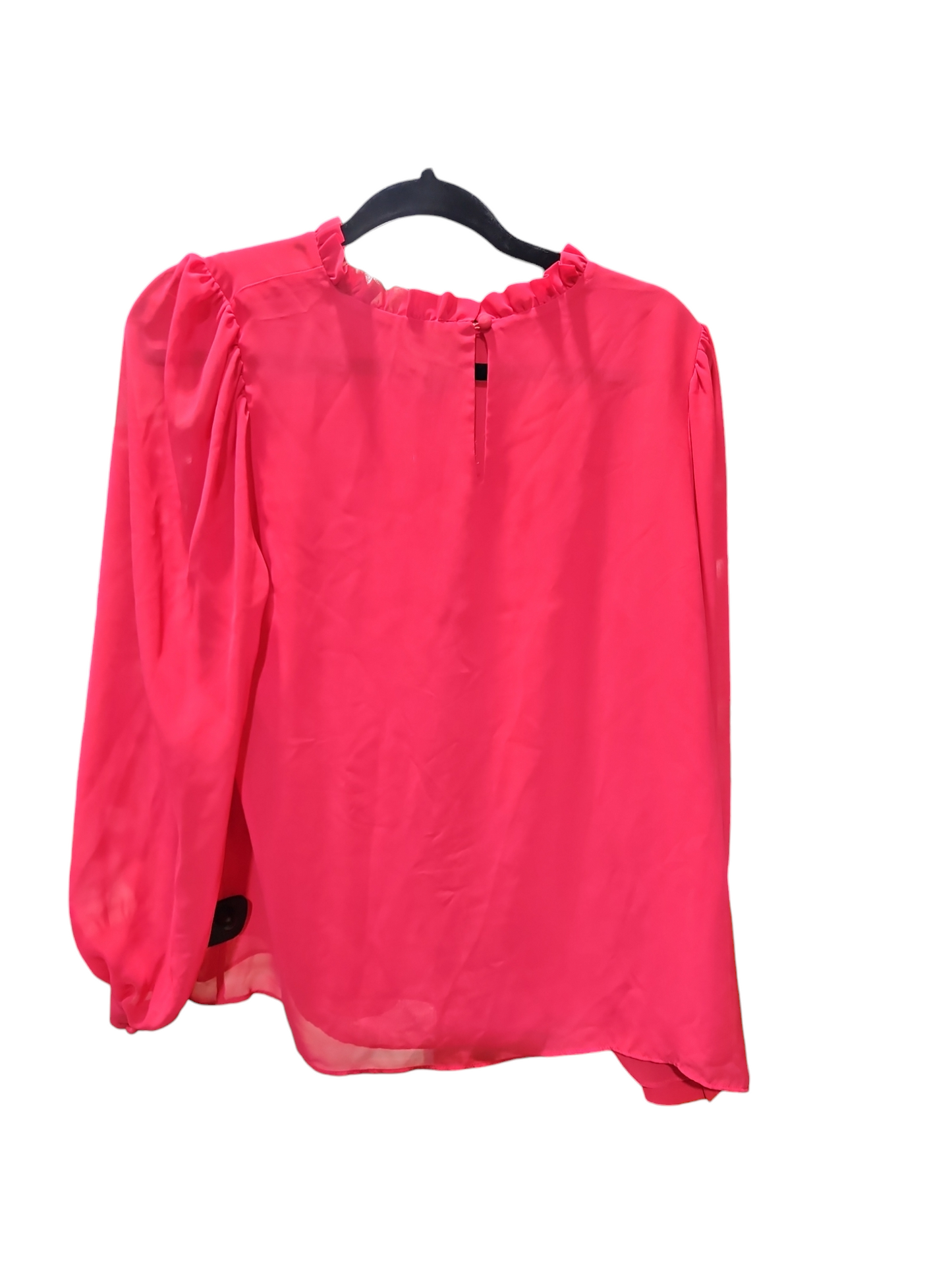 Blouse Long Sleeve By Worthington In Pink, Size: M