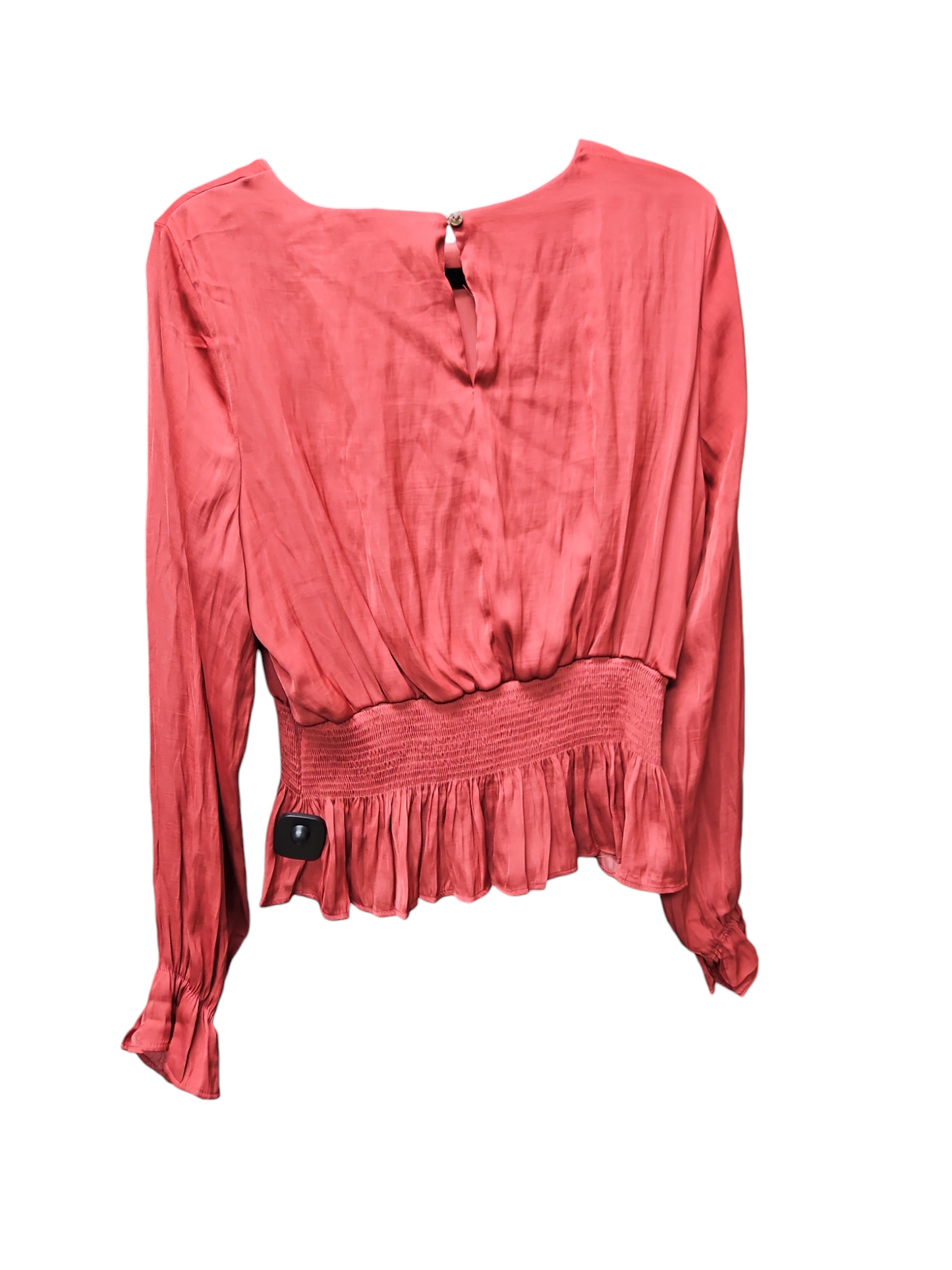 Blouse Long Sleeve By She + Sky In Pink, Size: L