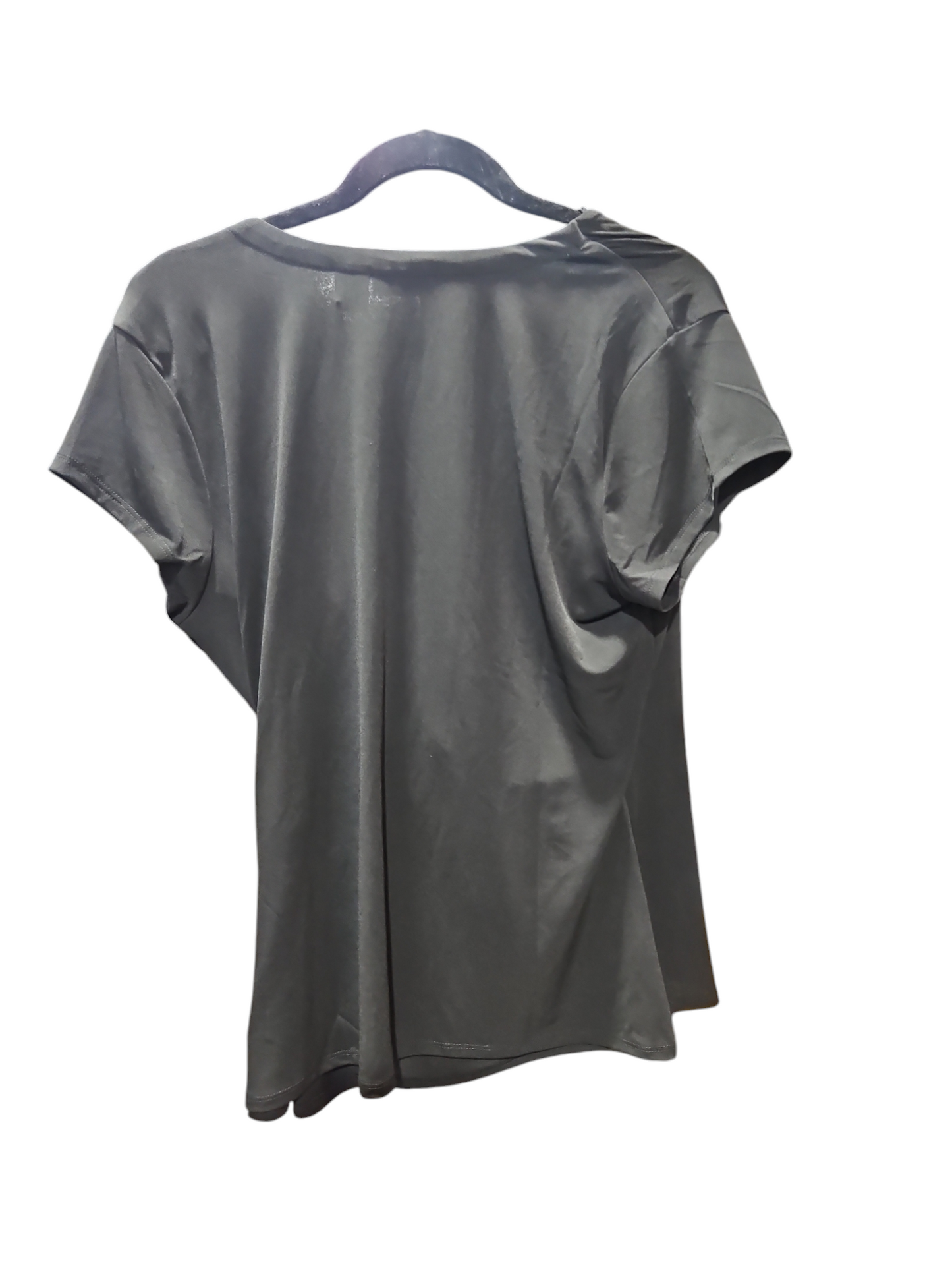 Blouse Short Sleeve By Tahari By Arthur Levine In Black, Size: Xl