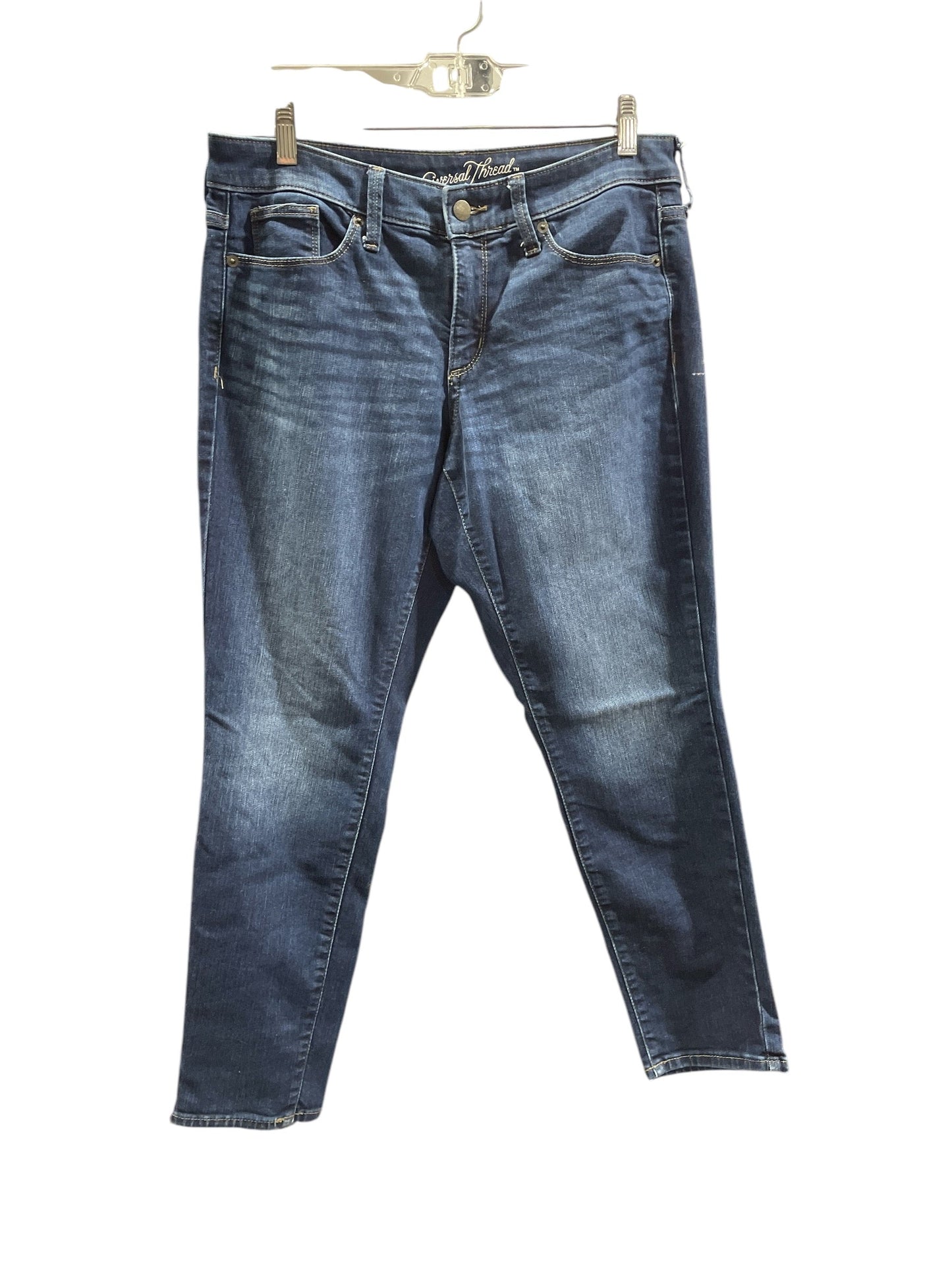 Jeans Skinny By Universal Thread In Blue Denim, Size: 6