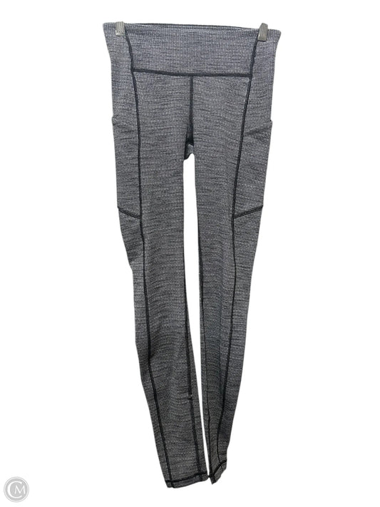 Athletic Leggings By Lululemon In Black & Grey, Size: 4