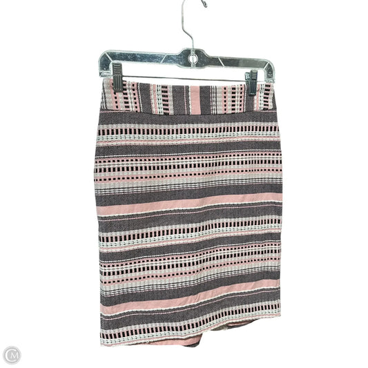 Skirt Midi By Loft In Striped Pattern, Size: Xs