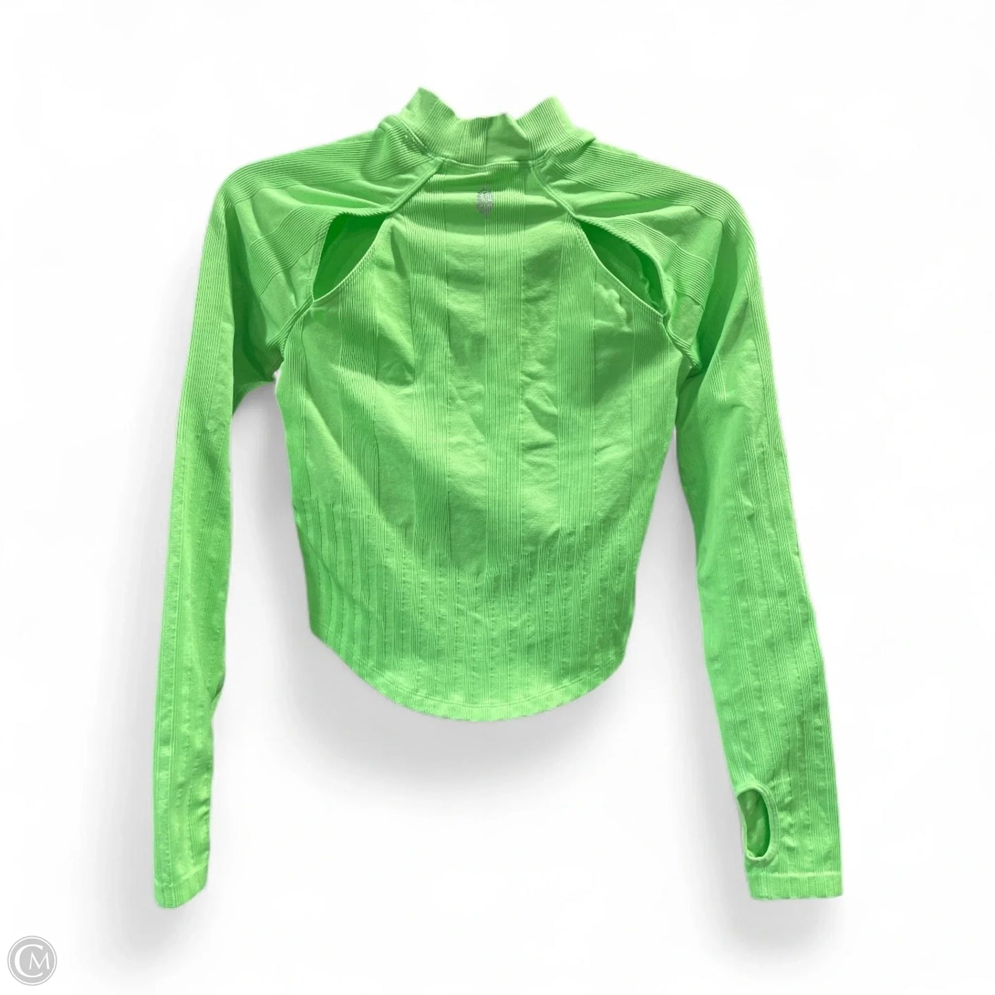 Athletic Top Long Sleeve Crewneck By Free People In Green, Size: Xs