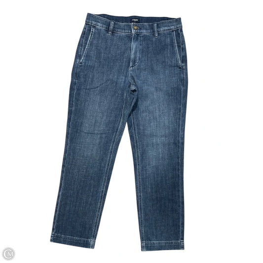Jeans Straight By J. Crew In Blue Denim, Size: 4