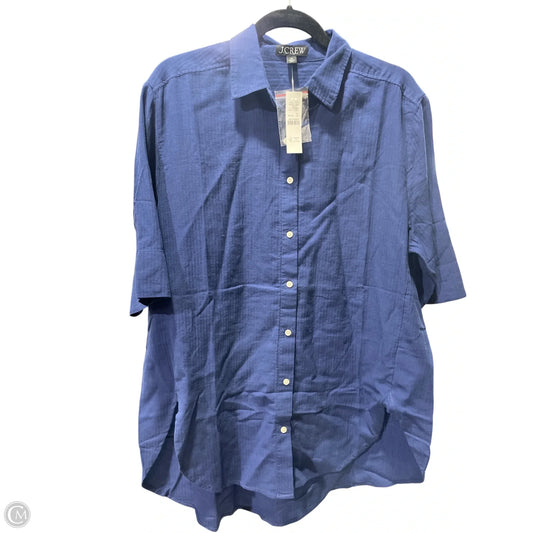 Tunic Short Sleeve By J. Crew In Blue, Size: Xs