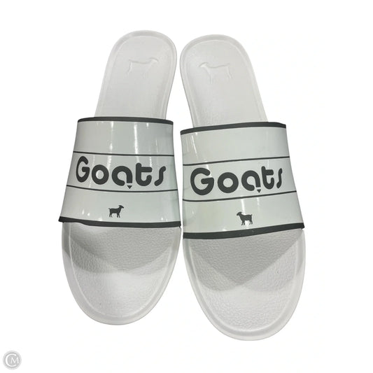 Sandals Flats By Clothes Mentor In Black & White, Size: 10