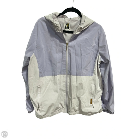 Jacket Windbreaker By Clothes Mentor In Purple, Size: L