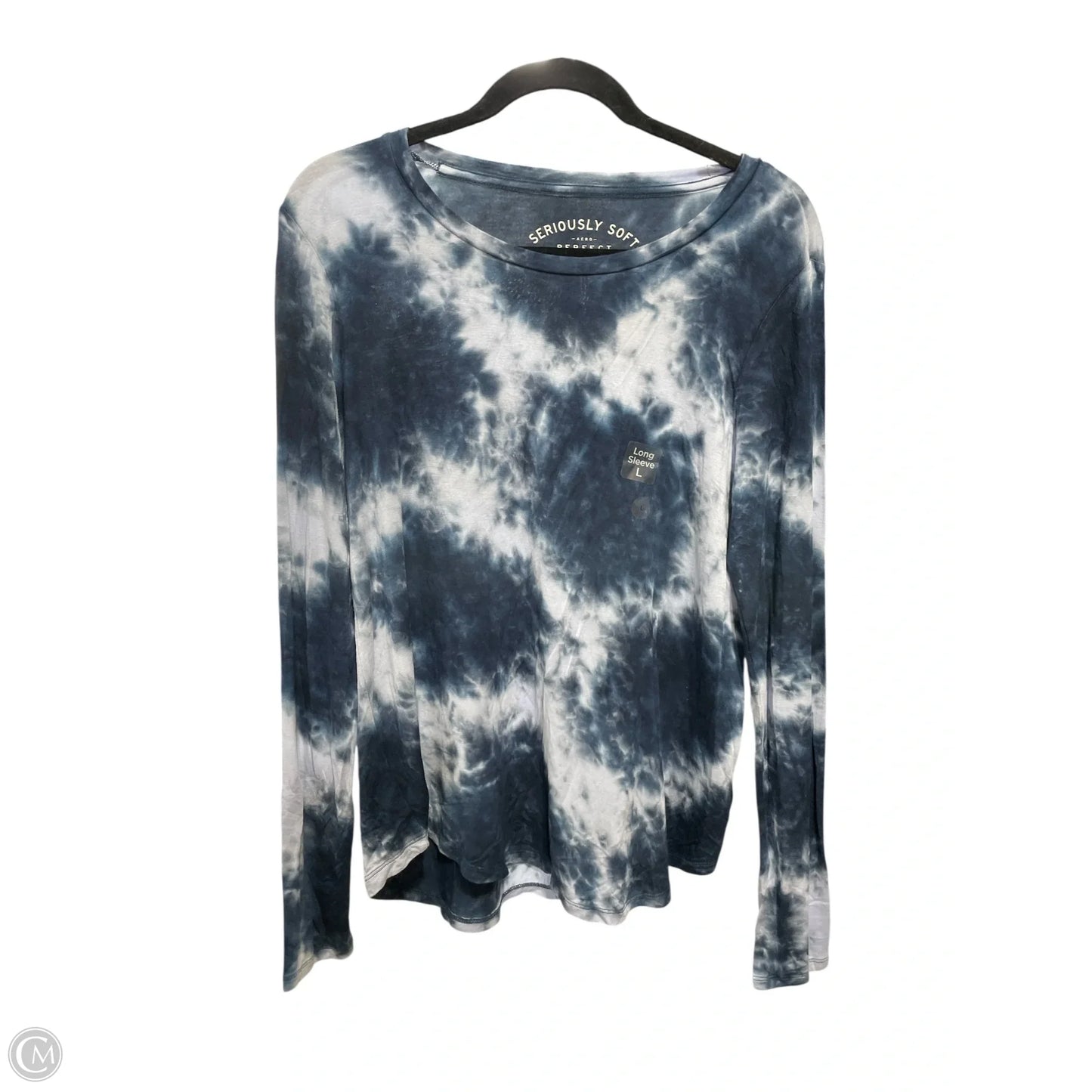 Top Long Sleeve By Clothes Mentor In Blue, Size: L