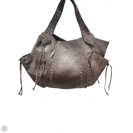 Handbag Leather By Clothes Mentor, Size: Large