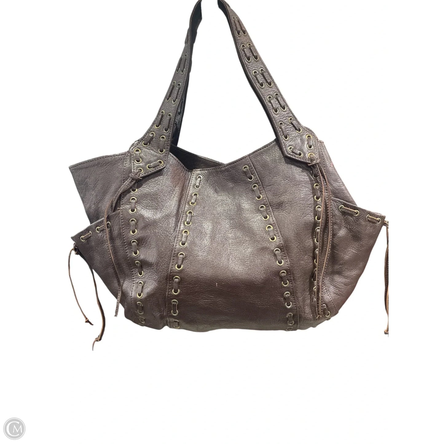Handbag Leather By Clothes Mentor, Size: Large