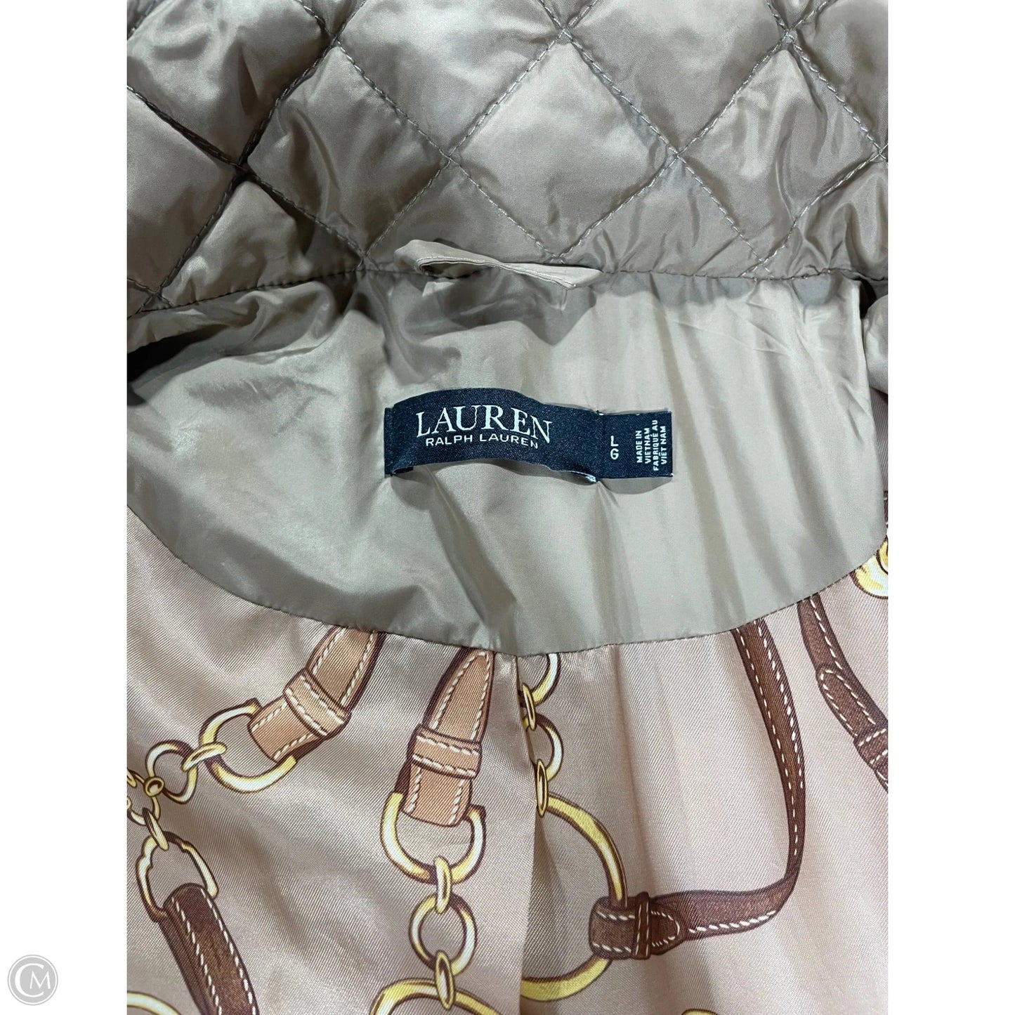 Coat Puffer & Quilted By Ralph Lauren Black Label In Brown, Size: L