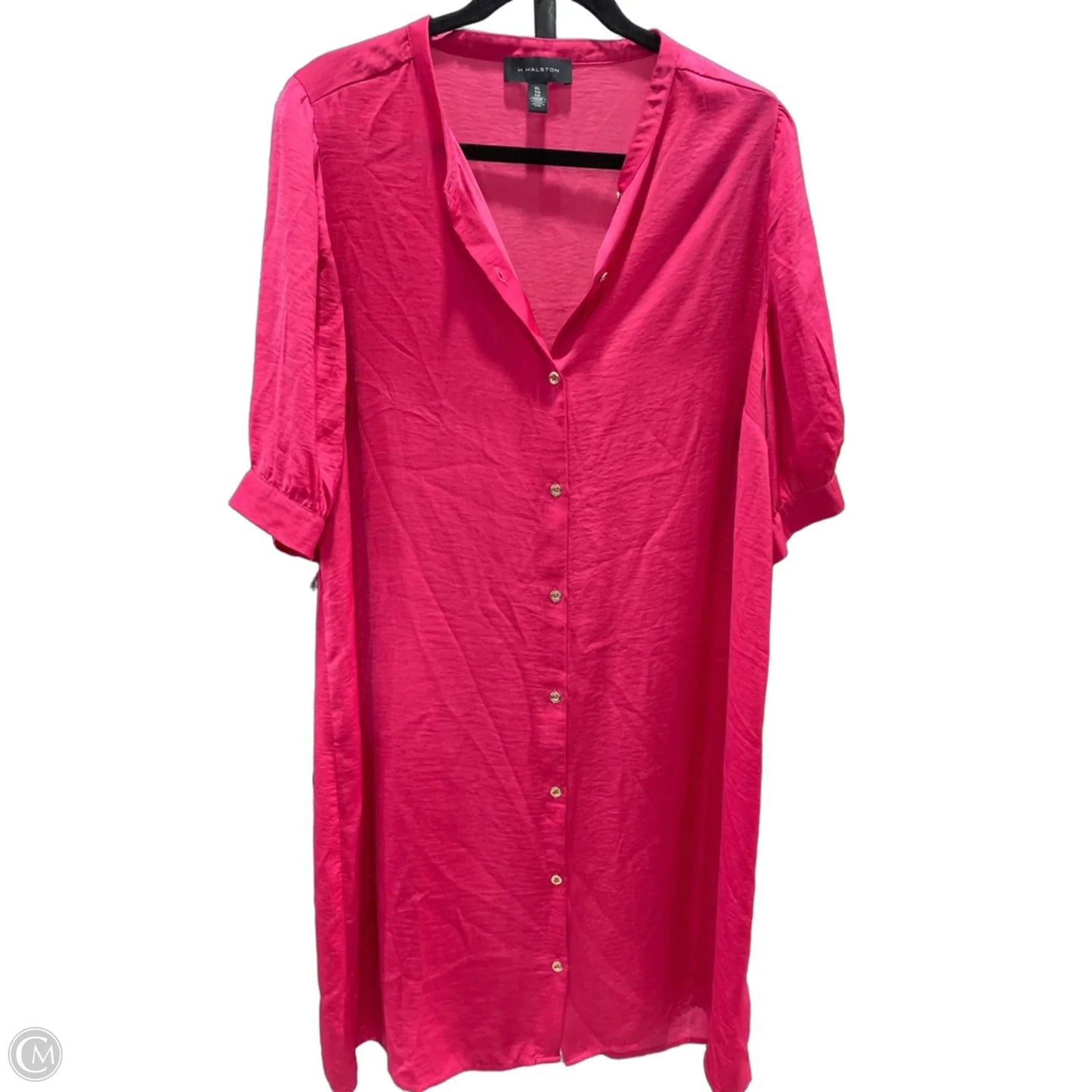 Dress Casual Midi By H For Halston In Pink, Size: Xl
