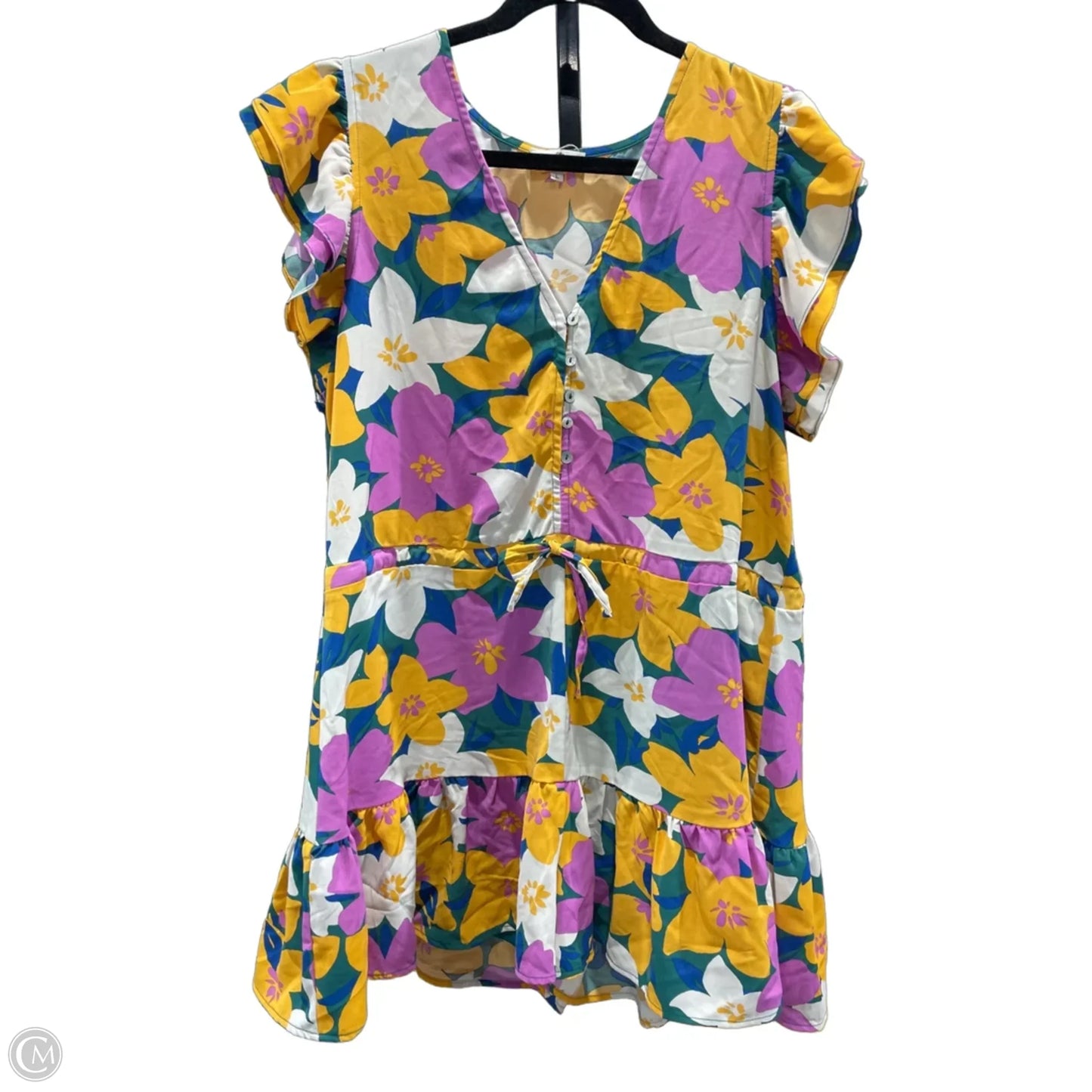 Dress Casual Short By Entro In Floral Print, Size: L