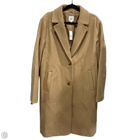 Coat Wool By Gap In Tan, Size: Xl
