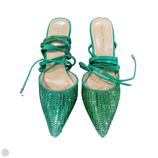 Shoes Heels Stiletto By Azalea Wang In Green, Size: 8