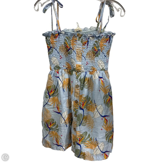 Dress Casual Short By Entro In Tropical Print, Size: S