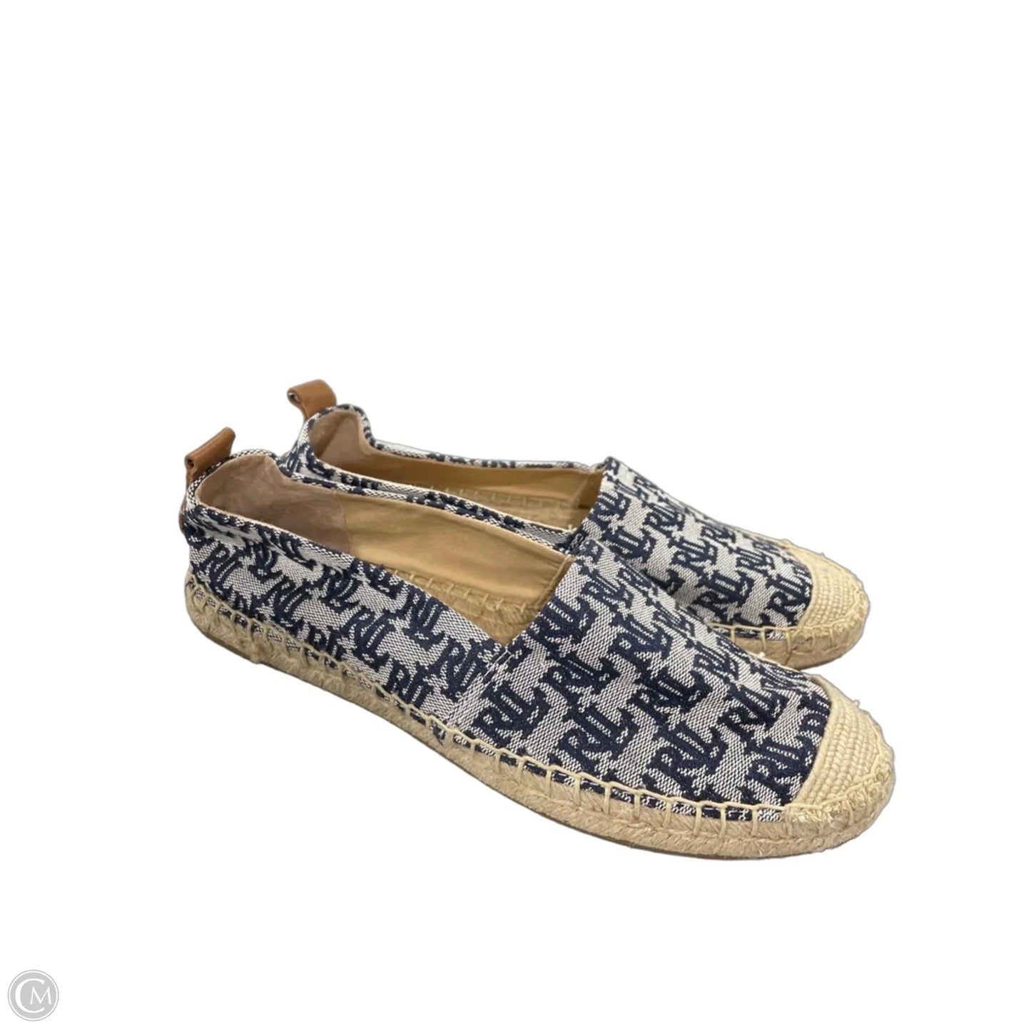 Shoes Flats By Ralph Lauren In Blue & Tan, Size: 9