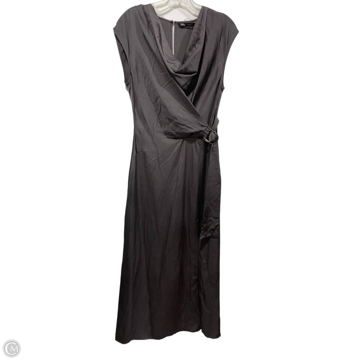 Dress Casual Maxi By Zara In Grey, Size: Xs