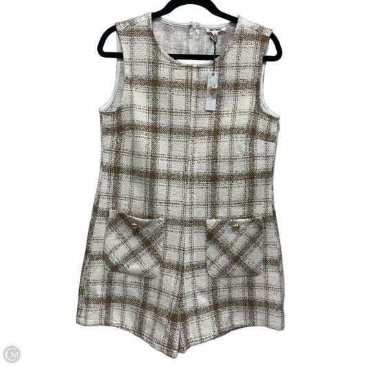 Romper By Day + Moon In Brown & Cream, Size: S
