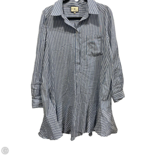Dress Casual Midi By Tuckernuck In Striped Pattern, Size: L