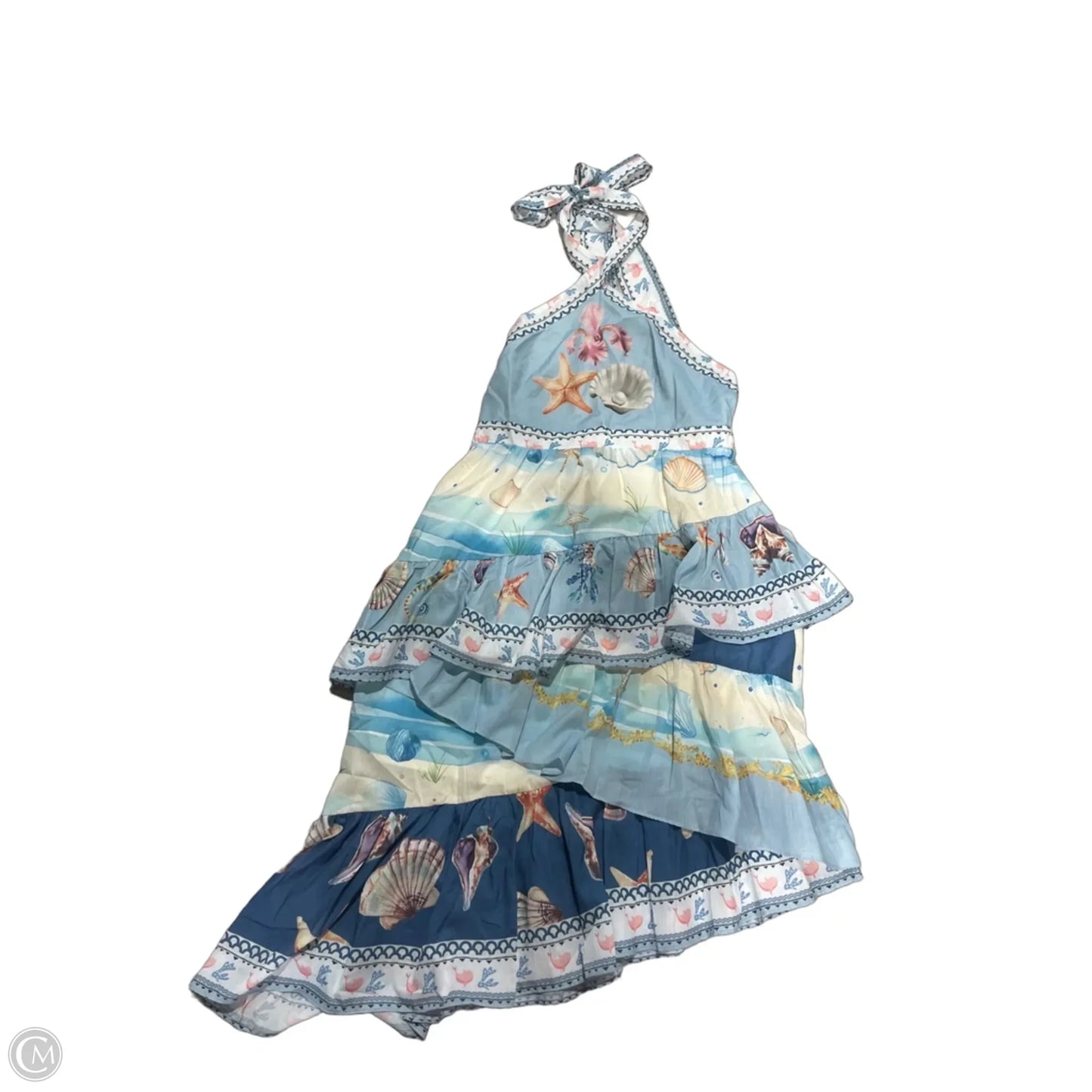 Dress Casual Midi By Clothes Mentor In Tropical Print, Size: L