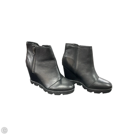 Boots Ankle Heels By Sorel In Black, Size: 8