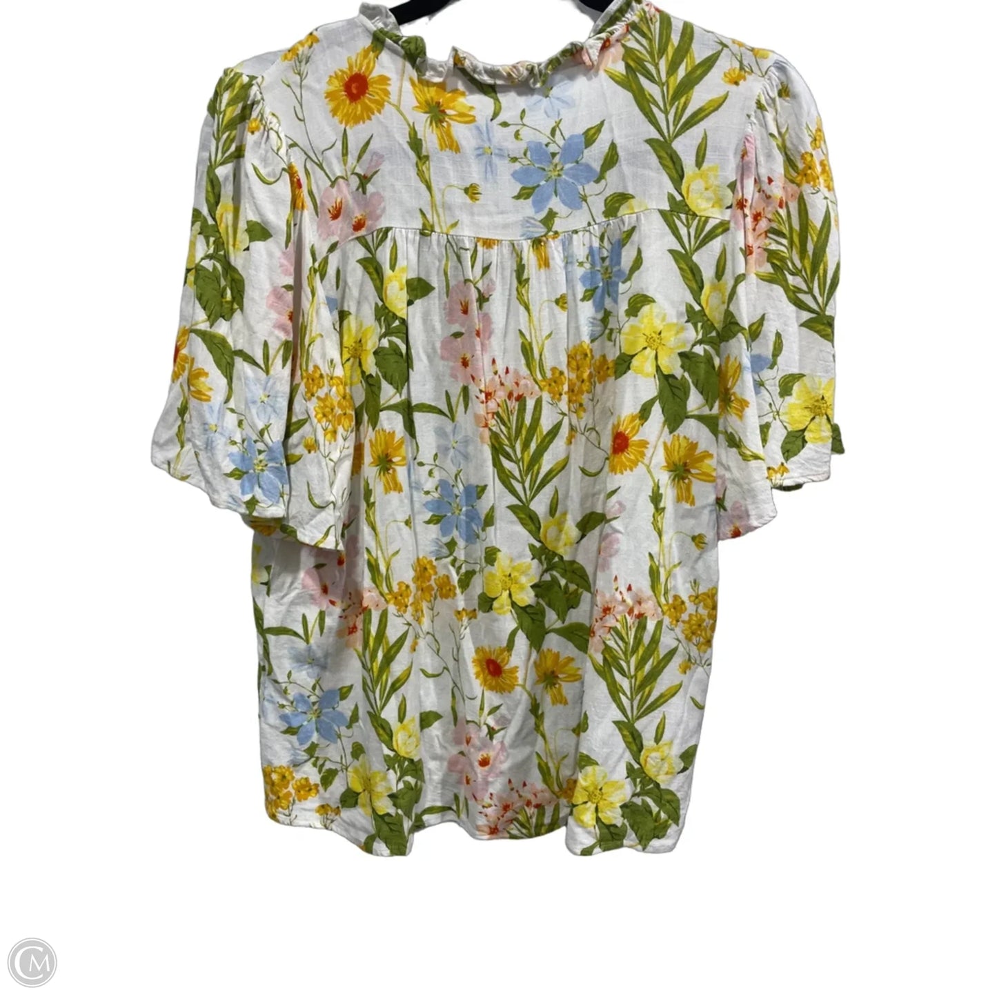 Top Short Sleeve By Sugar Lips In Floral Print, Size: M
