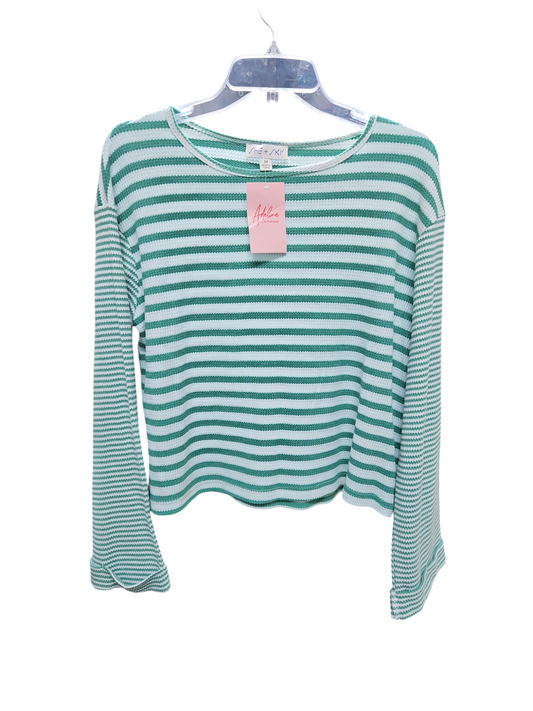 Top Long Sleeve By She + Sky In Striped, Size: M