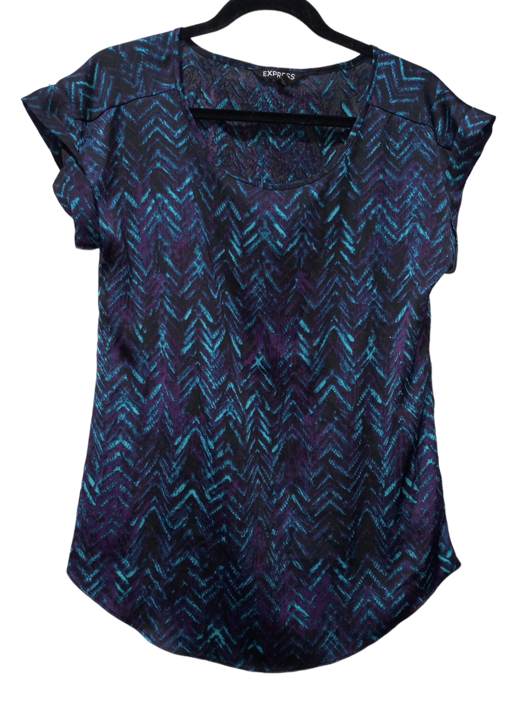 Blouse Short Sleeve By Express  Size: Xs