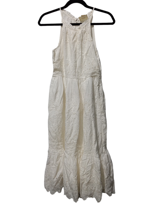 White Dress Casual Midi Maeve, Size 2