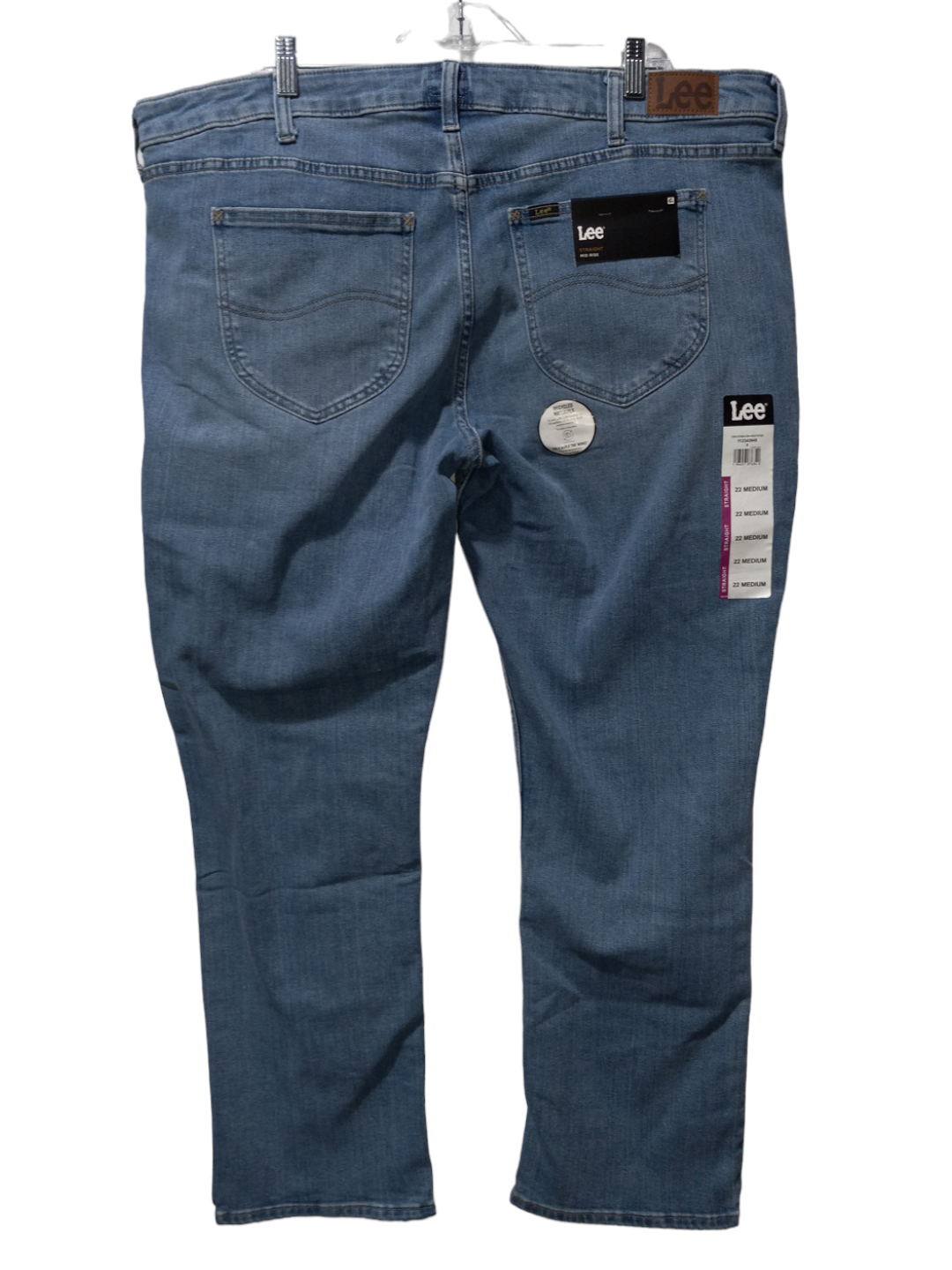 Blue Denim Jeans Straight Lee, Size 2x