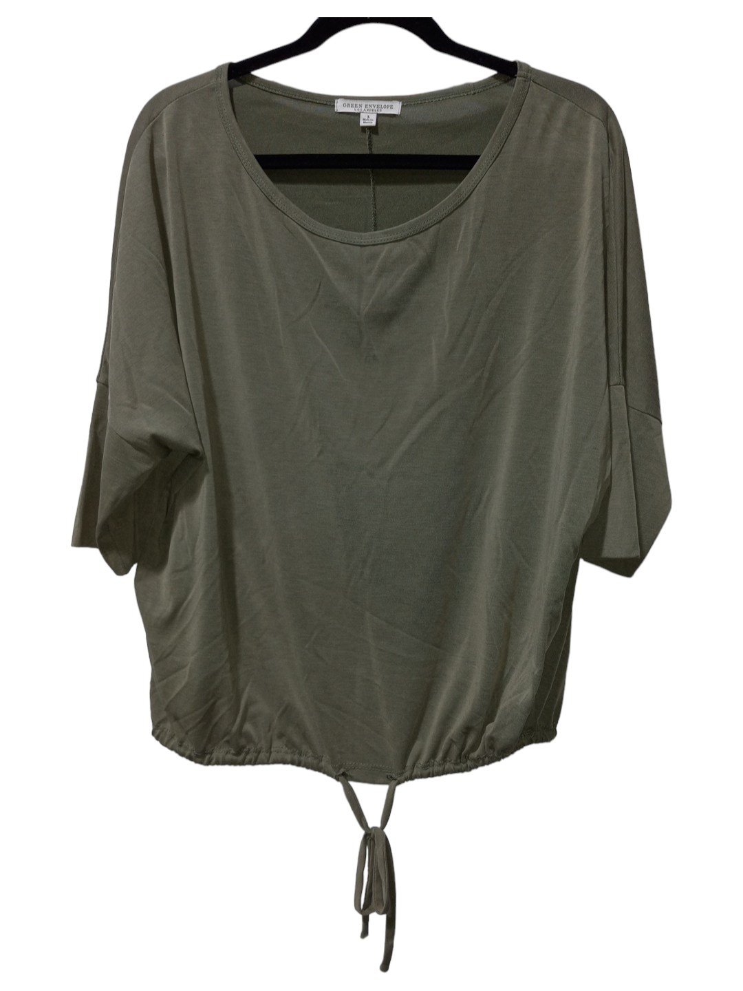 Green Top Short Sleeve Green Envelope, Size L