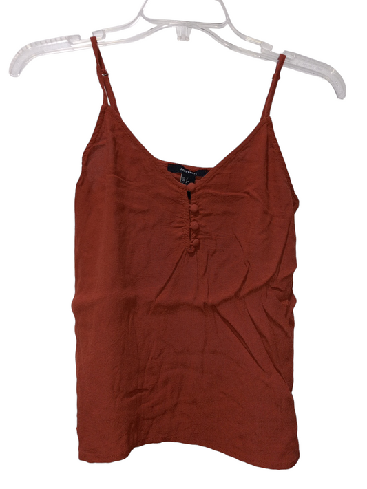 Brown Blouse Sleeveless Forever 21, Size S