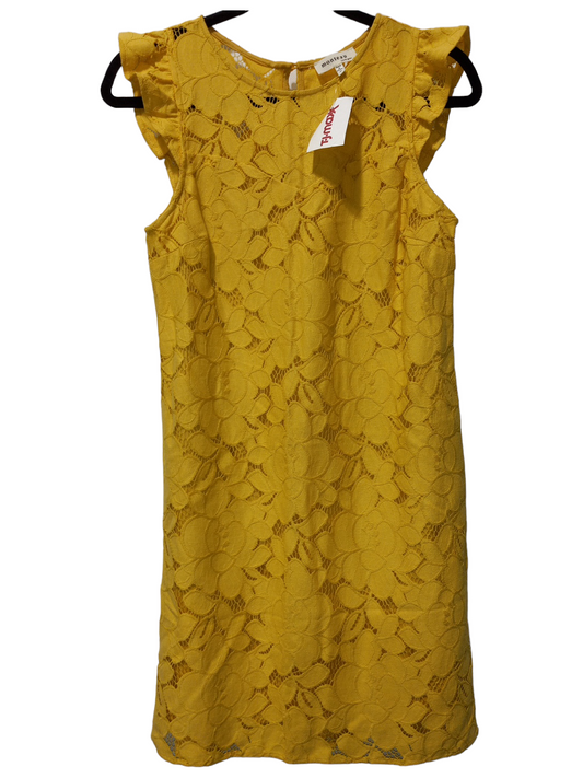Yellow Dress Casual Short Monteau, Size S
